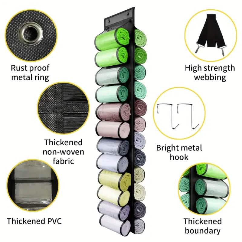 Sac de rangement pliable en plastique pour leggings