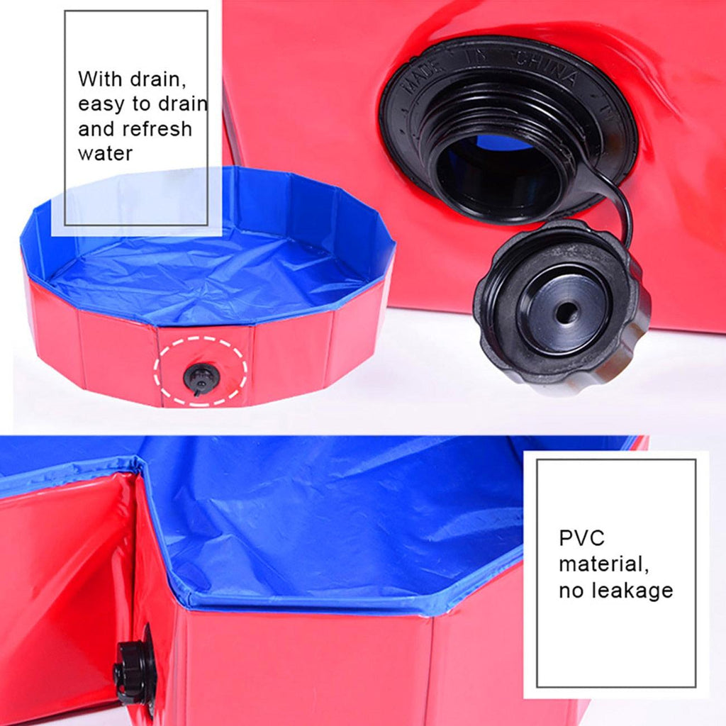 Piscine pliable pour chien et chat, baignoire en PVC pour laver les chiens, lit de maison pour chiens de grande et petite taille, piscine d'été portative, baignoires antidérapantes en PVC, pliable pour chiens de petite et moyenne taille.