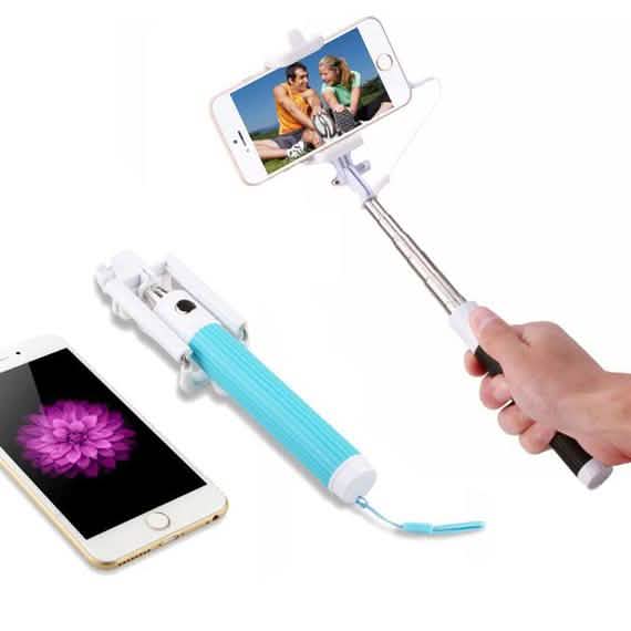 Perche à selfie pliable avec bouton de télécommande