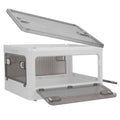 Bacs de rangement pliables avec couvercle 4 portes empilables et verrouillables