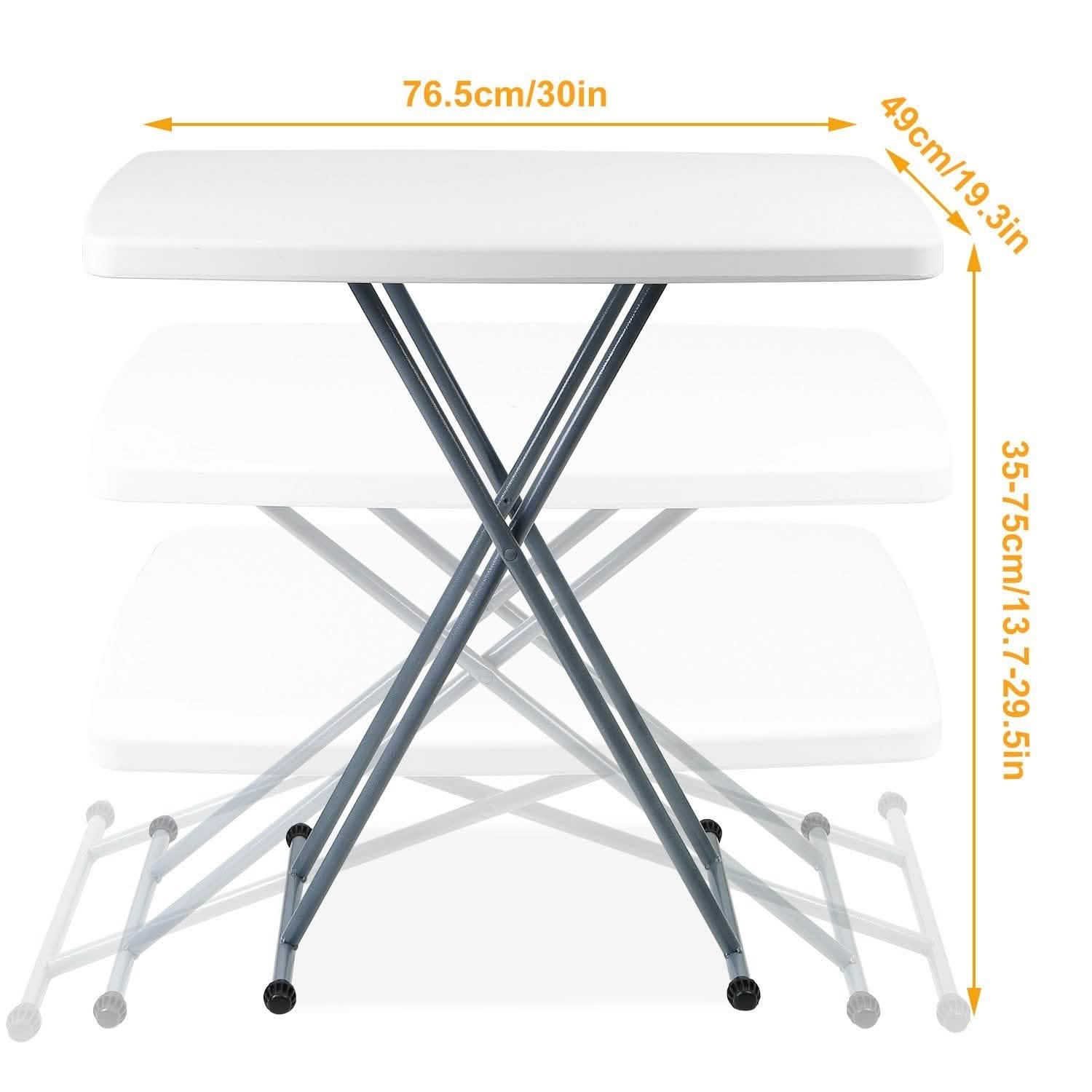 Table à goûter pliable réglable en hauteur