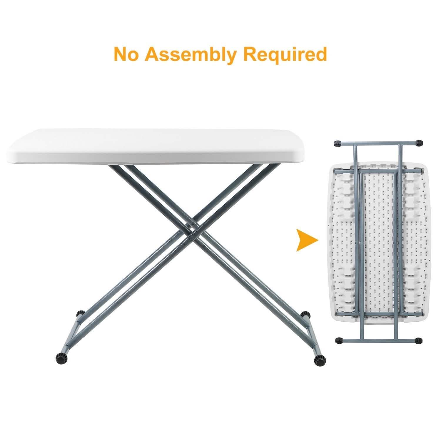 Table à goûter pliable réglable en hauteur