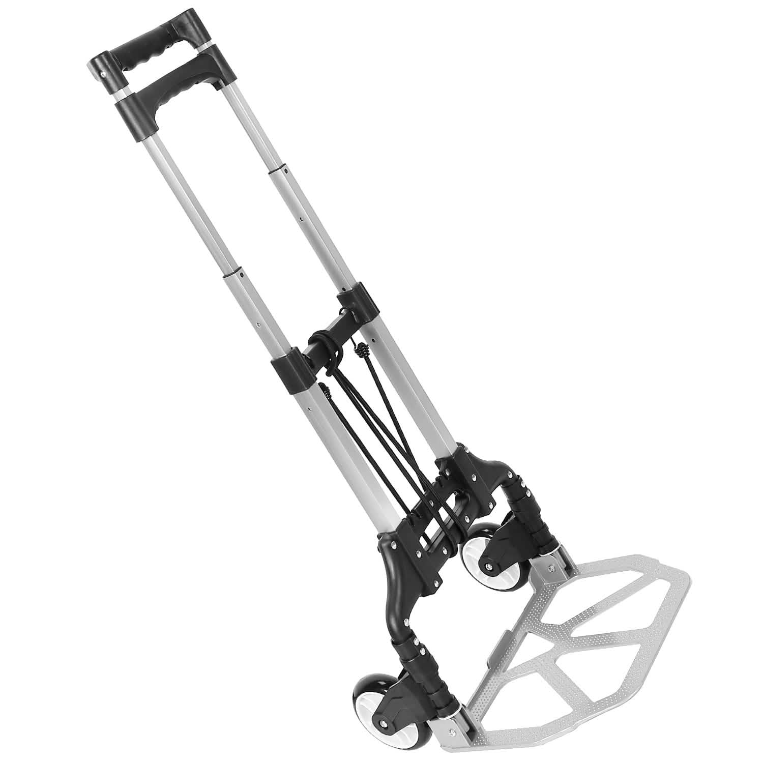 Chariot à bagages pliant avec corde élastique