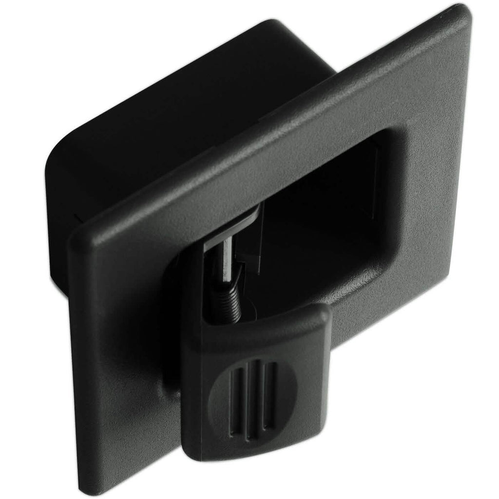 Loquet de siège pliant compatible GM Chevy noir arrière pour bouton de déverrouillage de siège baquet 00-07
