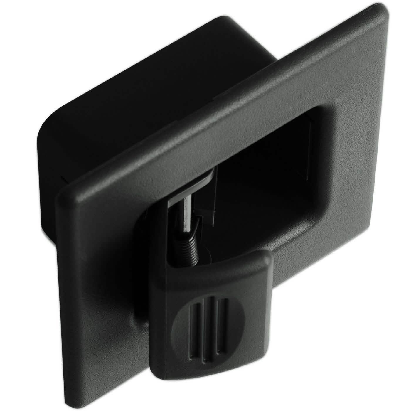 Loquet de siège pliant compatible GM Chevy noir arrière pour bouton de déverrouillage de siège baquet 00-07
