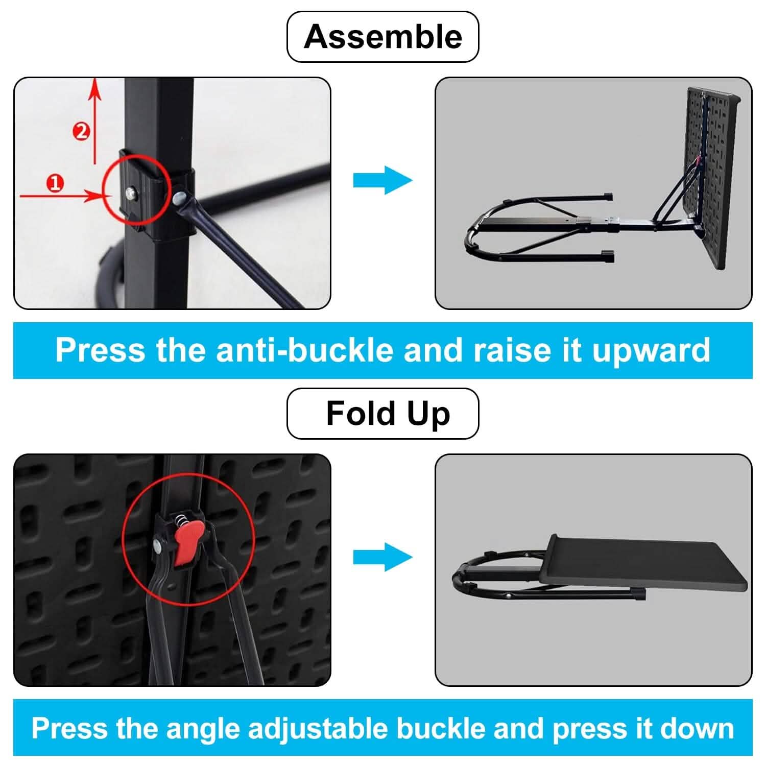 Table d'appoint pliable pour ordinateur portable