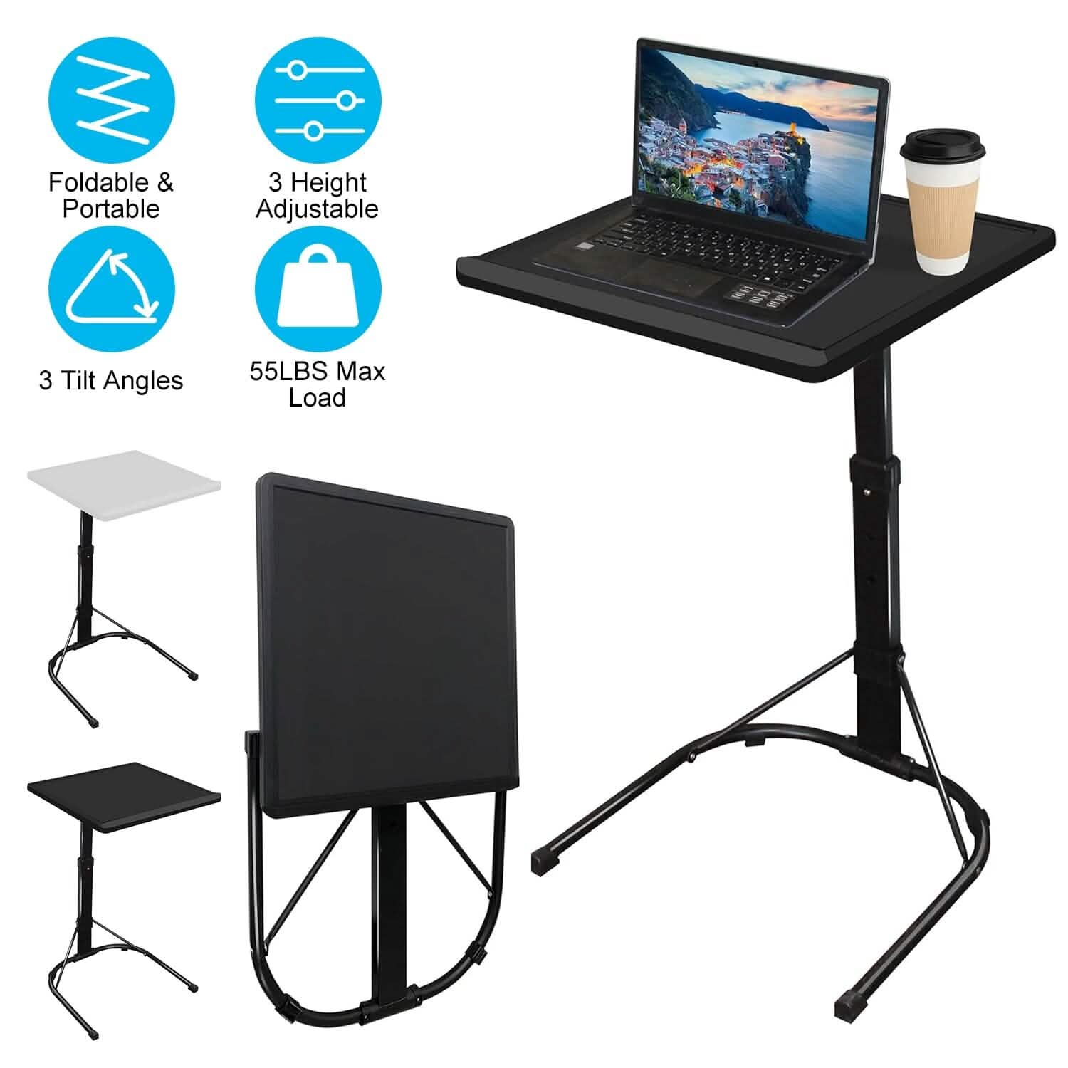 Table d'appoint pliable pour ordinateur portable