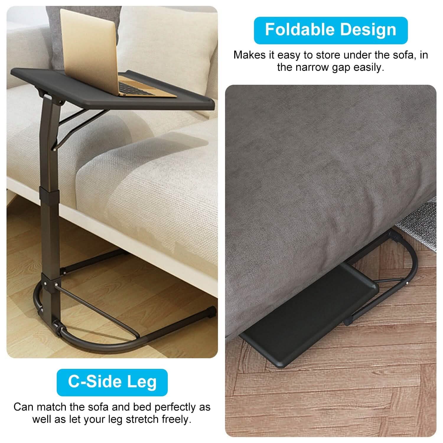 Table d'appoint pliable pour ordinateur portable