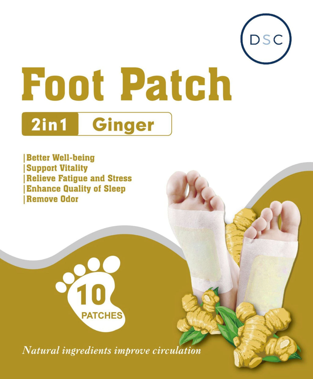 Patchs de pied DSC (Qté 10)