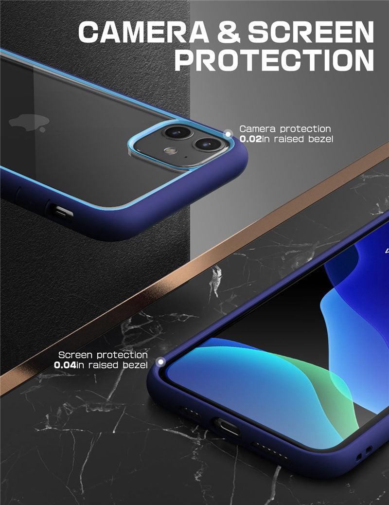 Pour iPhone 11 Coque 6,1 pouces Housse de protection élégante Bumper Case Élégant Étui pour iPhone 11 6,1 pouces Housse de protection transparente pour iPhone Ultra Mince Antichoc Clair Transparent Soft Case