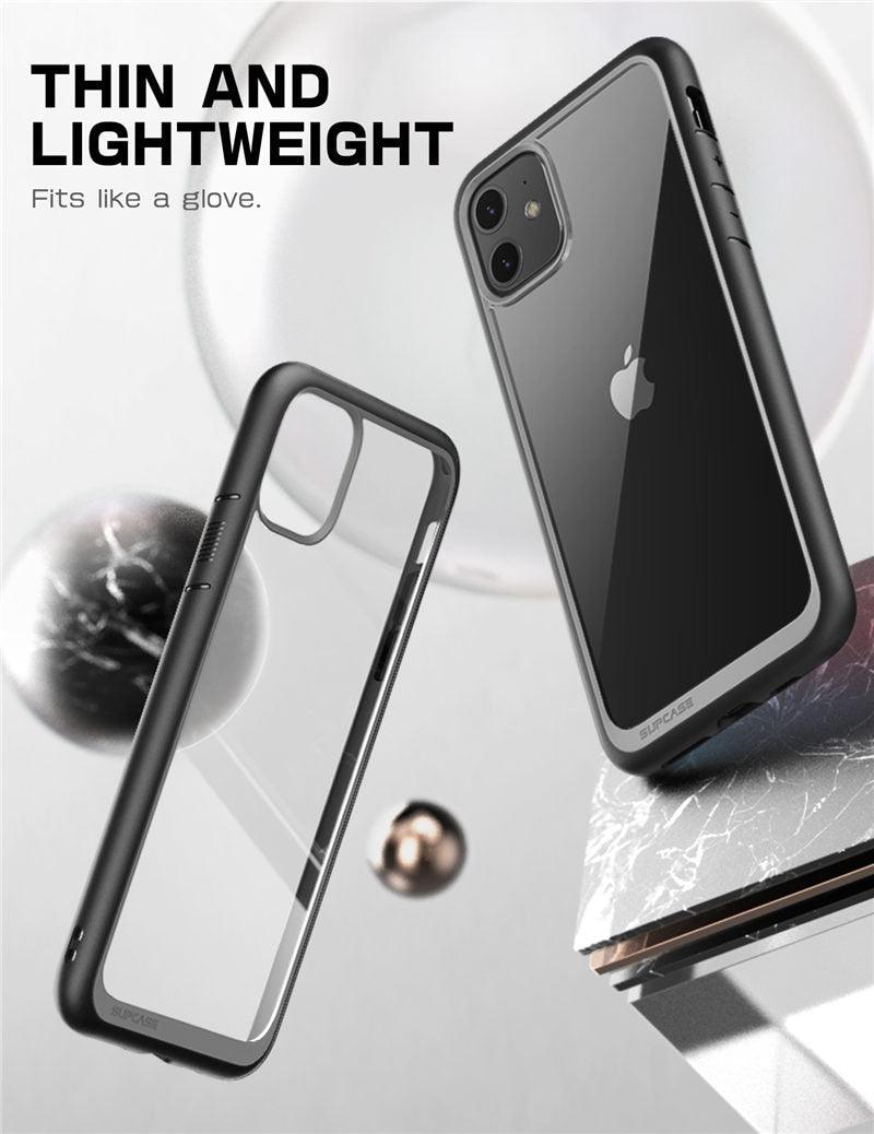 Pour iPhone 11 Coque 6,1 pouces Housse de protection élégante Bumper Case Élégant Étui pour iPhone 11 6,1 pouces Housse de protection transparente pour iPhone Ultra Mince Antichoc Clair Transparent Soft Case