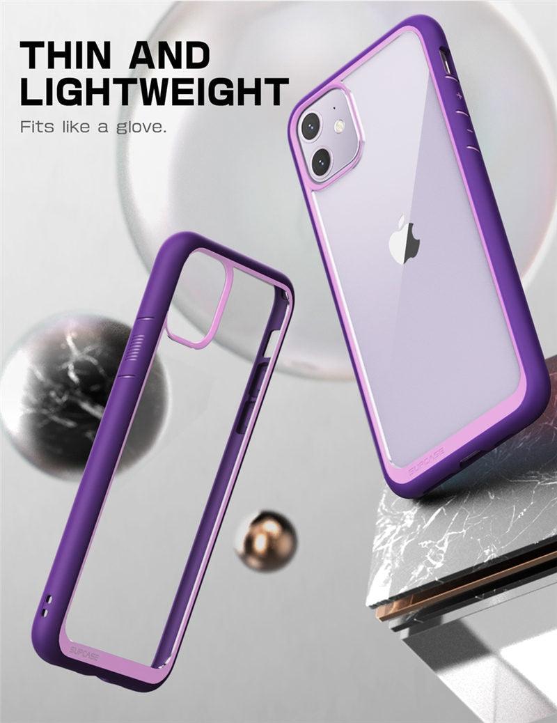 Pour iPhone 11 Coque 6,1 pouces Housse de protection élégante Bumper Case Élégant Étui pour iPhone 11 6,1 pouces Housse de protection transparente pour iPhone Ultra Mince Antichoc Clair Transparent Soft Case