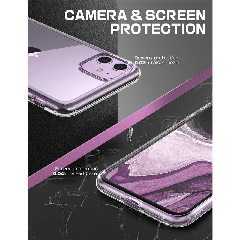 Pour iPhone 11 Coque 6,1 pouces Housse de protection élégante Bumper Case Élégant Étui pour iPhone 11 6,1 pouces Housse de protection transparente pour iPhone Ultra Mince Antichoc Clair Transparent Soft Case