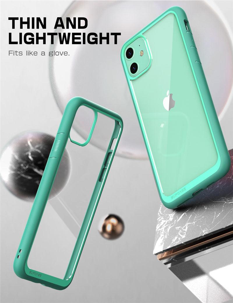 Pour iPhone 11 Coque 6,1 pouces Housse de protection élégante Bumper Case Élégant Étui pour iPhone 11 6,1 pouces Housse de protection transparente pour iPhone Ultra Mince Antichoc Clair Transparent Soft Case