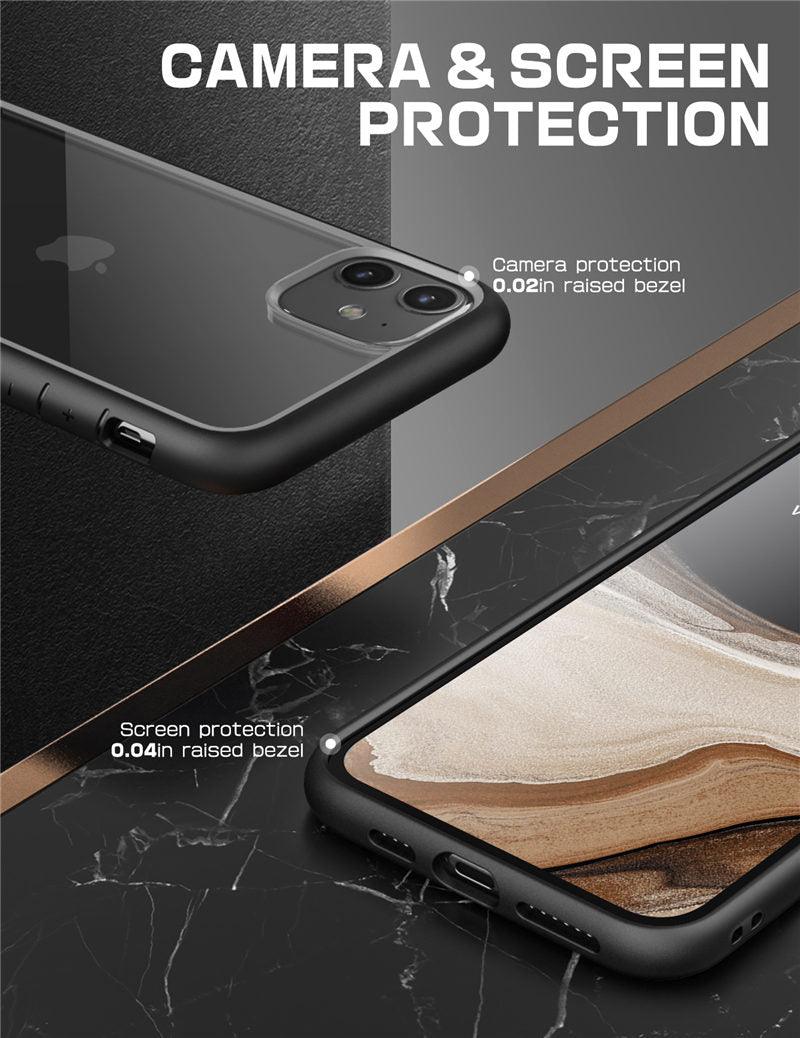 Pour iPhone 11 Coque 6,1 pouces Housse de protection élégante Bumper Case Élégant Étui pour iPhone 11 6,1 pouces Housse de protection transparente pour iPhone Ultra Mince Antichoc Clair Transparent Soft Case