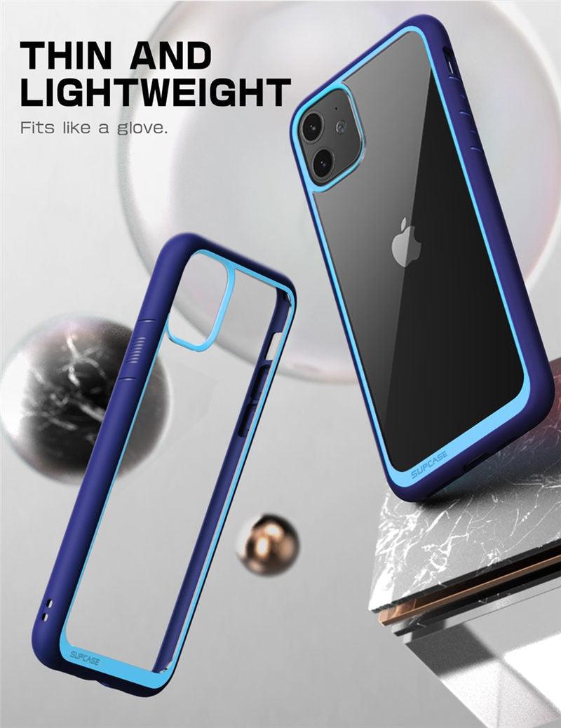 Pour iPhone 11 Coque 6,1 pouces Housse de protection élégante Bumper Case Élégant Étui pour iPhone 11 6,1 pouces Housse de protection transparente pour iPhone Ultra Mince Antichoc Clair Transparent Soft Case