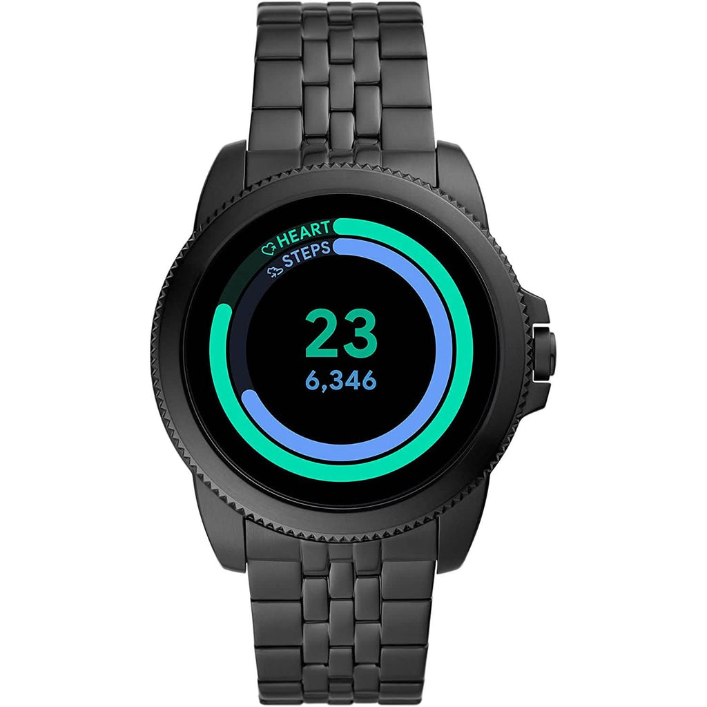 Montre intelligente Fossil Gen 5E à écran tactile de 44 mm en acier inoxydable pour homme avec Alexa