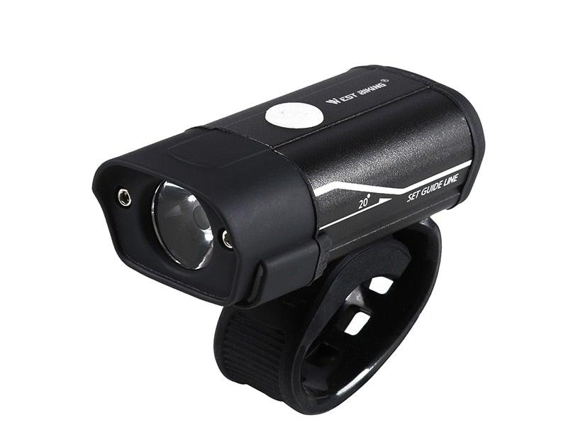 Phare avant de vélo rechargeable USB Lumière de vélo LED étanche Phare de cyclisme Lampe de sécurité pour l'escalade Lampe de vélo super brillante Facile à installer Convient à tous les vélos Phares avec modes