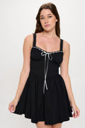 Robe Bustier à Nœud sur le Devant