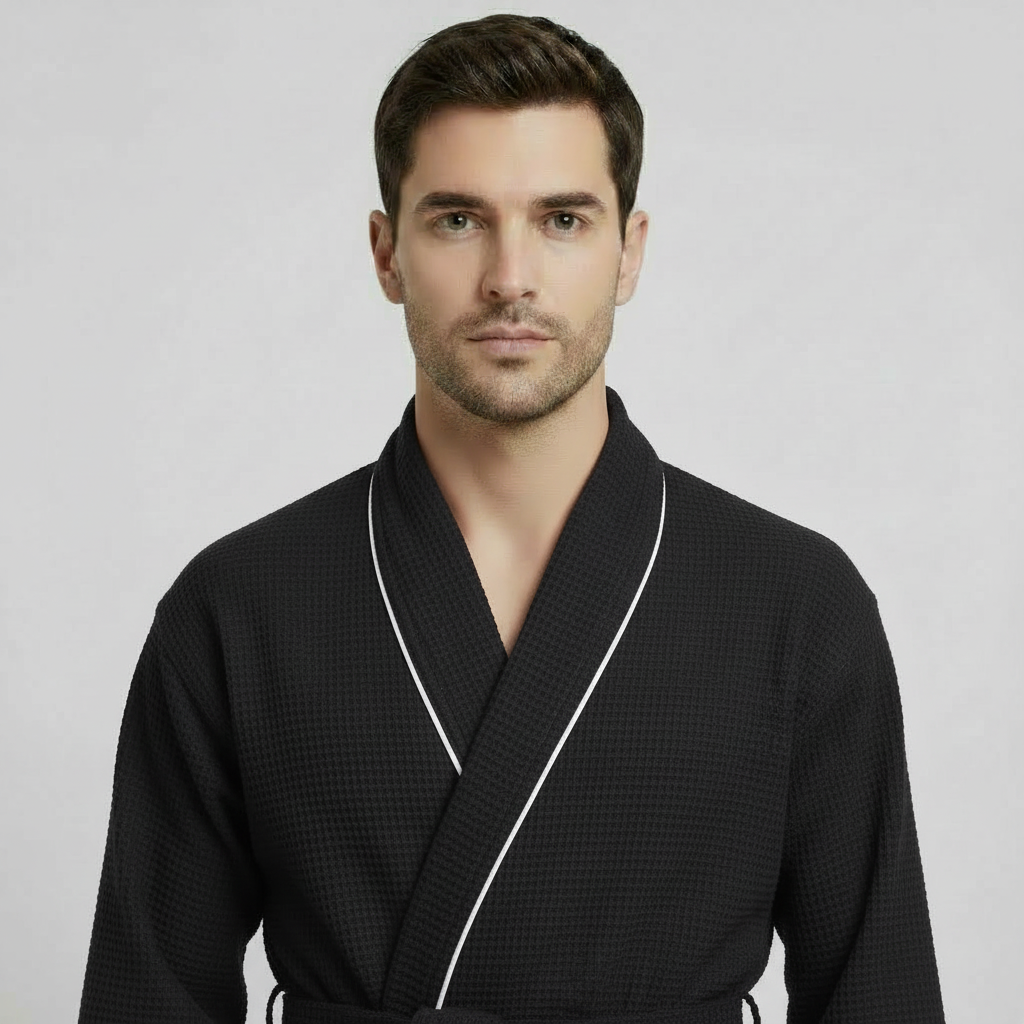 Peignoir gaufré de qualité supérieure pour homme