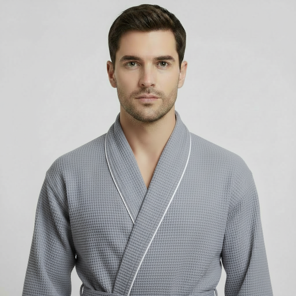 Peignoir gaufré de qualité supérieure pour homme