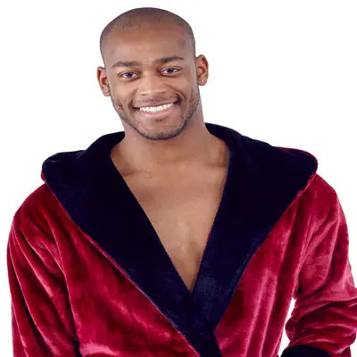 Robe de chambre pour homme à capuche – Confort douillet ultra-doux pour le quotidien