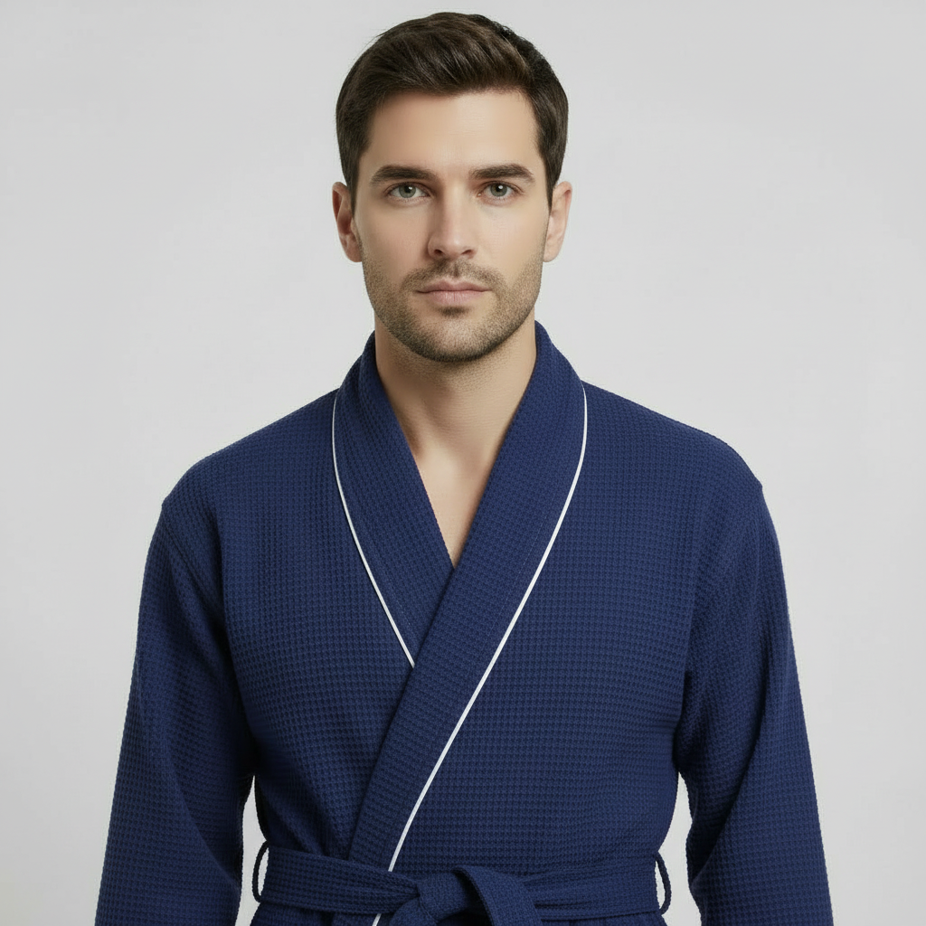 Peignoir gaufré de qualité supérieure pour homme