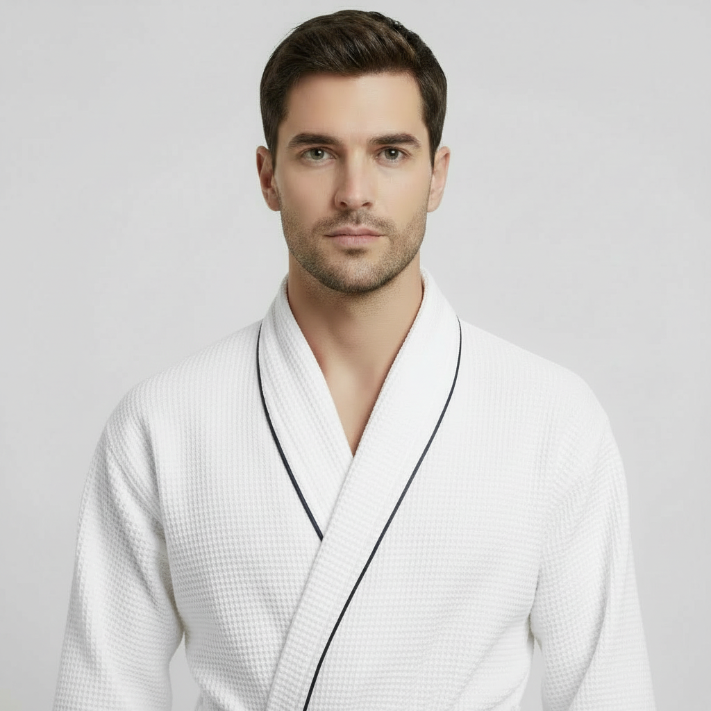 Peignoir gaufré de qualité supérieure pour homme