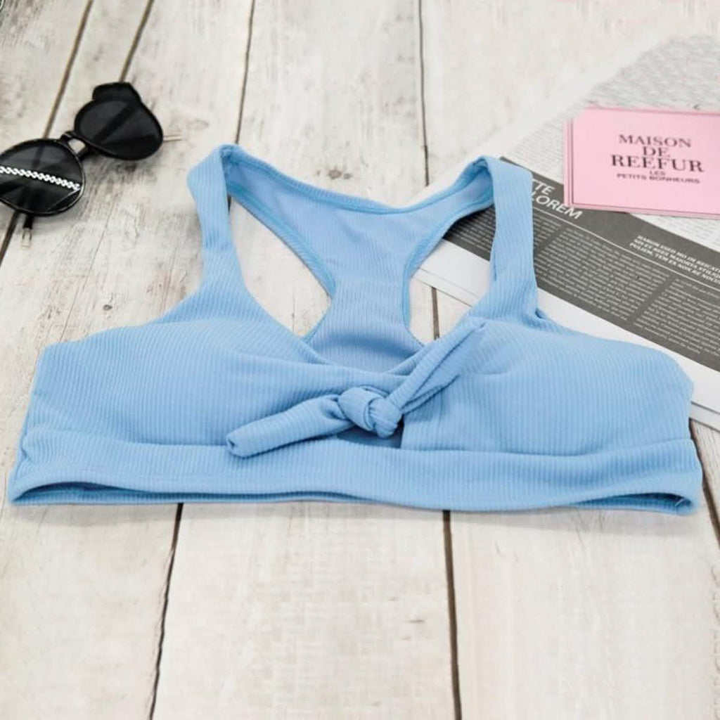 Ensemble bikini à nouer devant