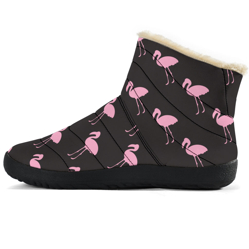 Bottes d'hiver classiques noires Flamingo