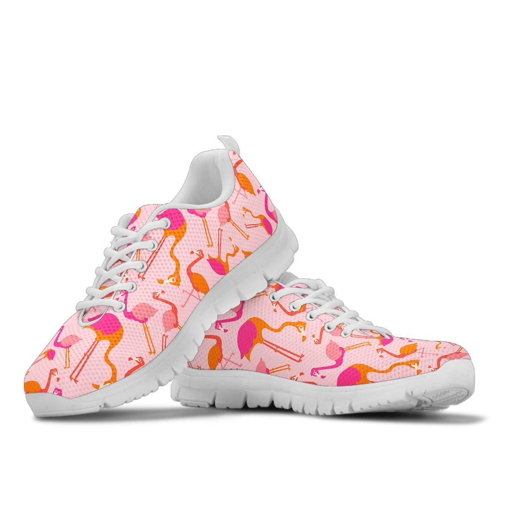 Baskets flamant rose multicolores