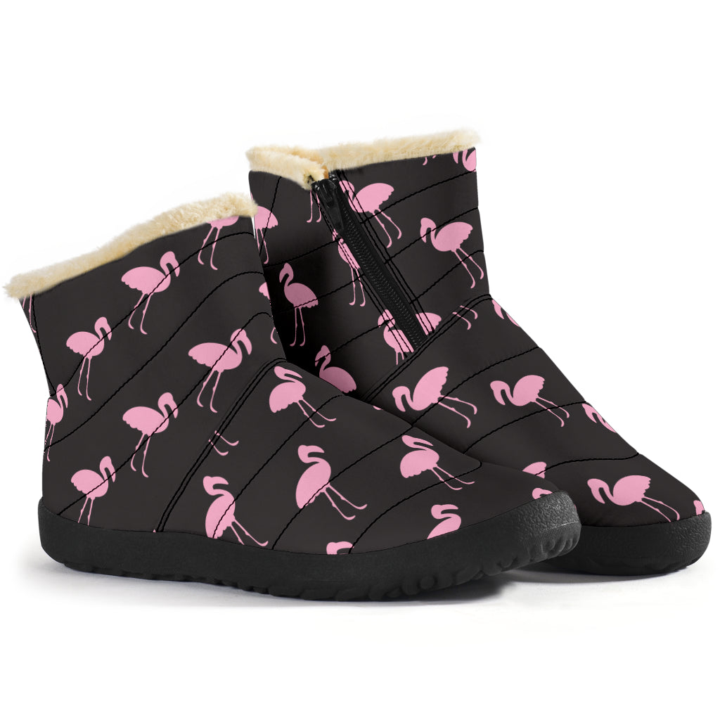 Bottes d'hiver classiques noires Flamingo