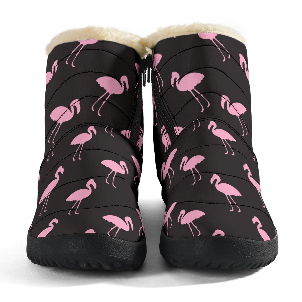 Bottes d'hiver classiques noires Flamingo