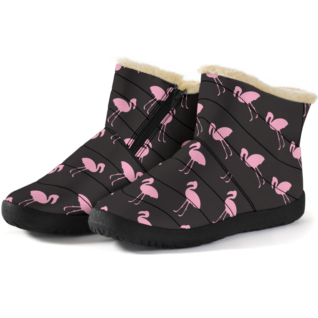 Bottes d'hiver classiques noires Flamingo