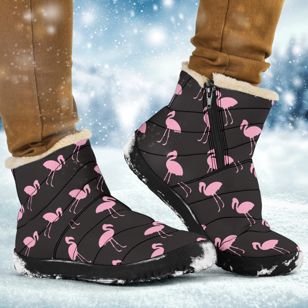 Bottes d'hiver classiques noires Flamingo