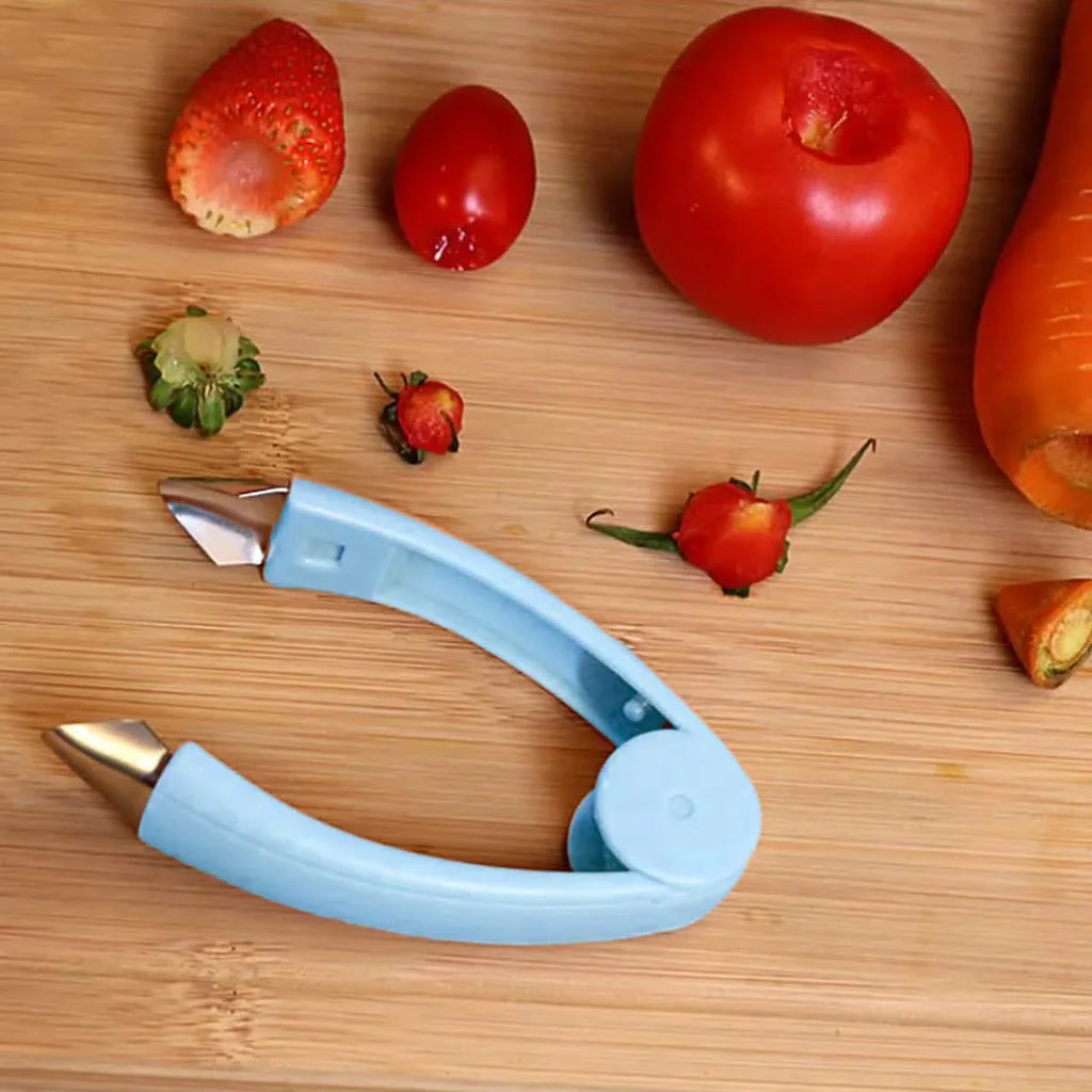 Équeuteur de fruits et légumes Fraise Tomate Pomme de terre Ananas Carotte Dénoyauteur Pince à épiler Ustensile de cuisine