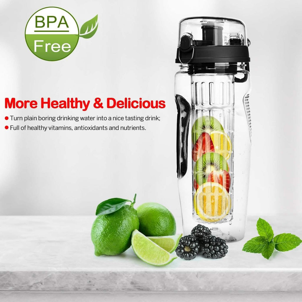 Bouteille d'eau infuseur de fruits 950 ml Shaker à jus