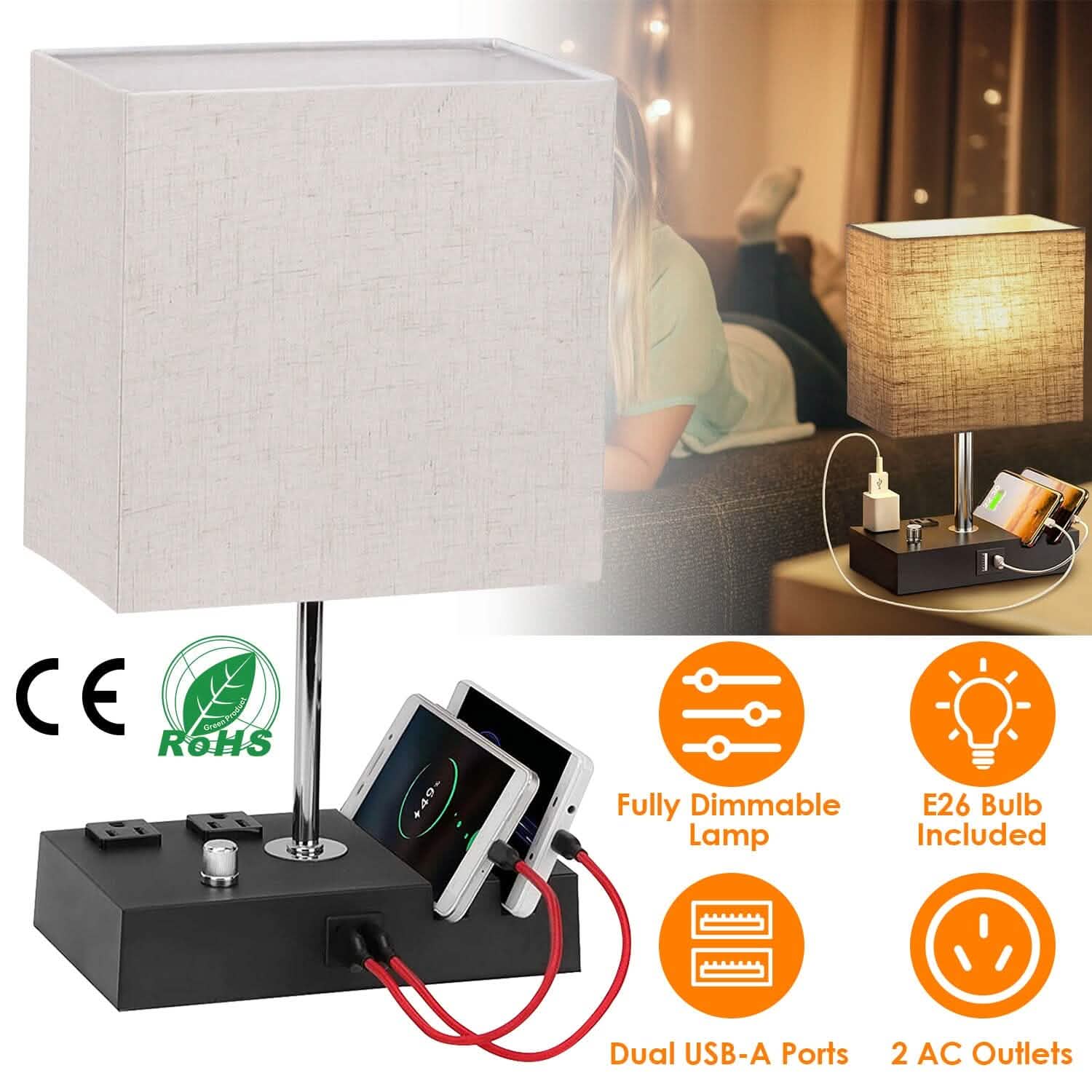 Lampe de table entièrement gradable