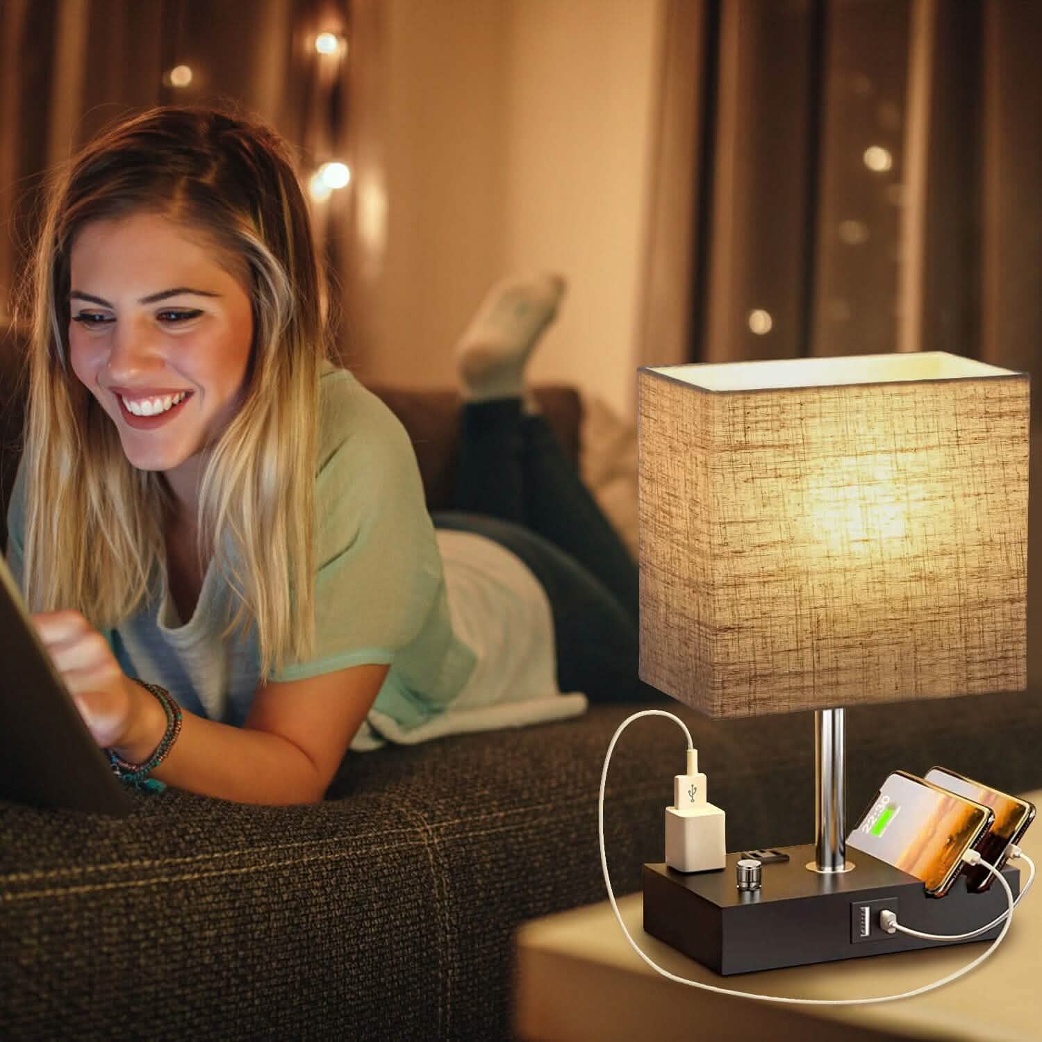 Lampe de table entièrement gradable