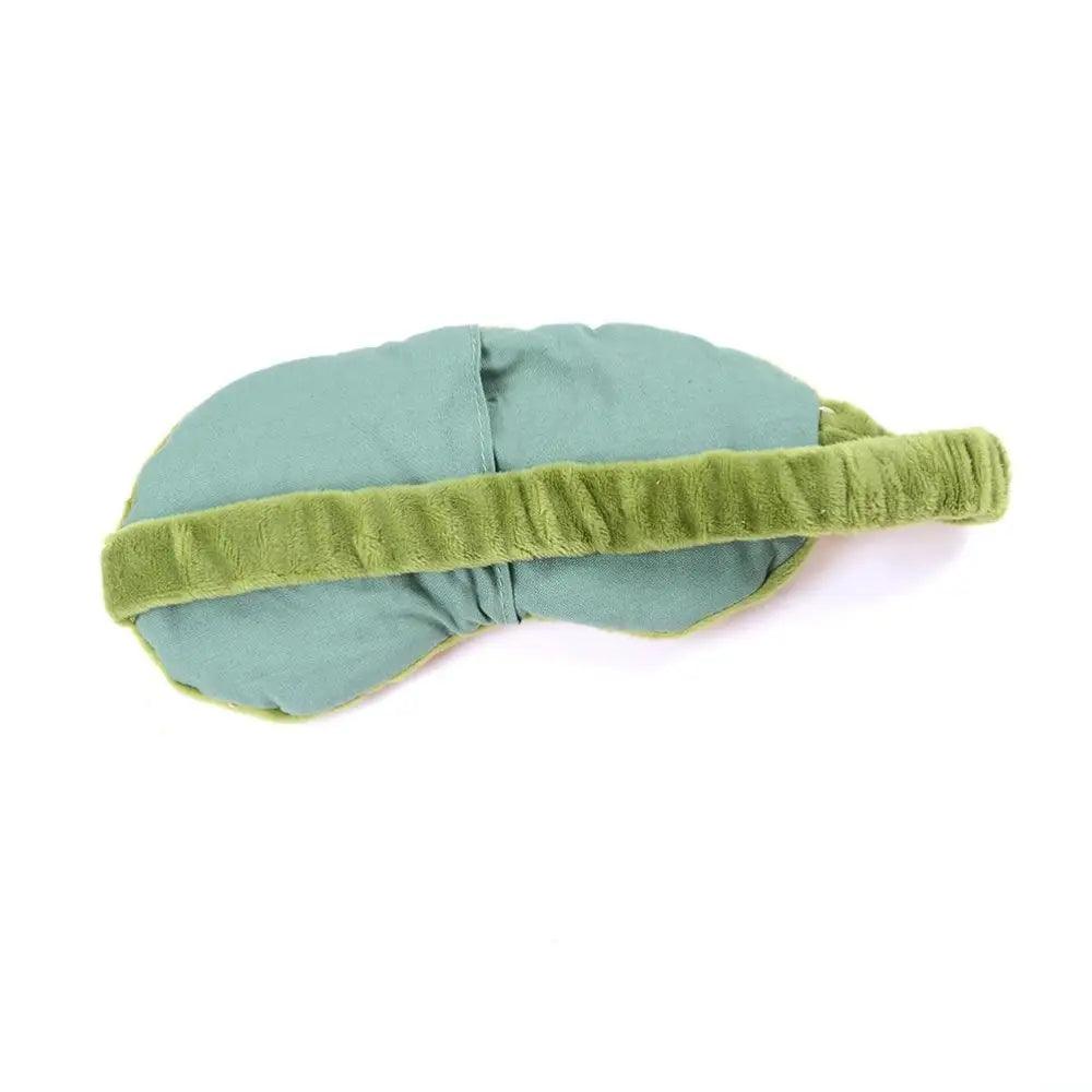 Masque de sommeil 3D amusant en forme d'œil de grenouille de dessin animé - Cache-œil vert confortable - Masque de sommeil doux pour voyage et bureau