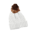 Bonnet à pompon en fourrure