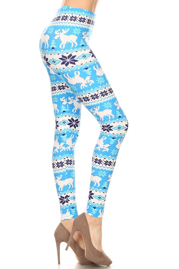 Legging brossé ultra-doux imprimé BLUE MOOSE