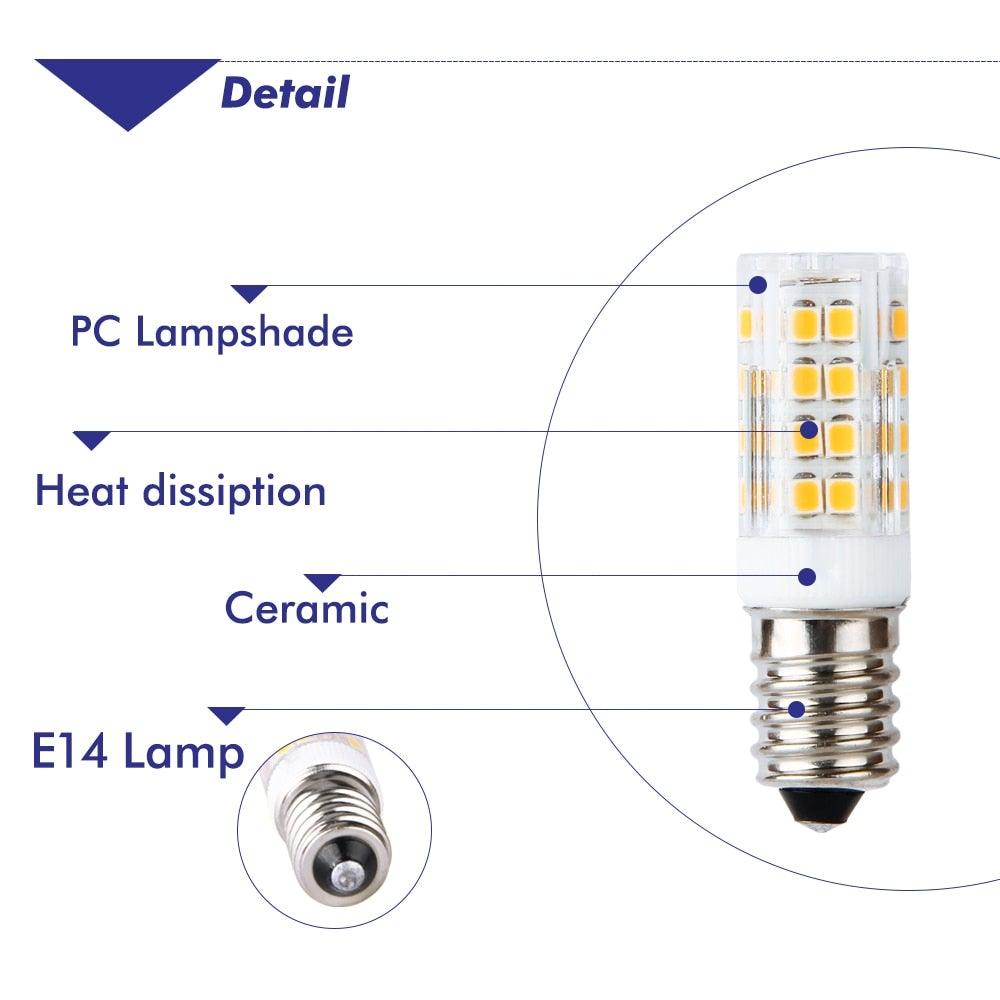 Ampoule LED G9 G4 E14 5W AC220V Lampe LED Maïs SMD 2835 51LEDs Blanc / Blanc chaud Remplace lampe halogène 1PCS Ampoule Dimmable 4W, 40 Watt Équivalent Halogène T4 G9, 2700K Blanc chaud doux, 120V Sans scintillement, Éclairage de lustre