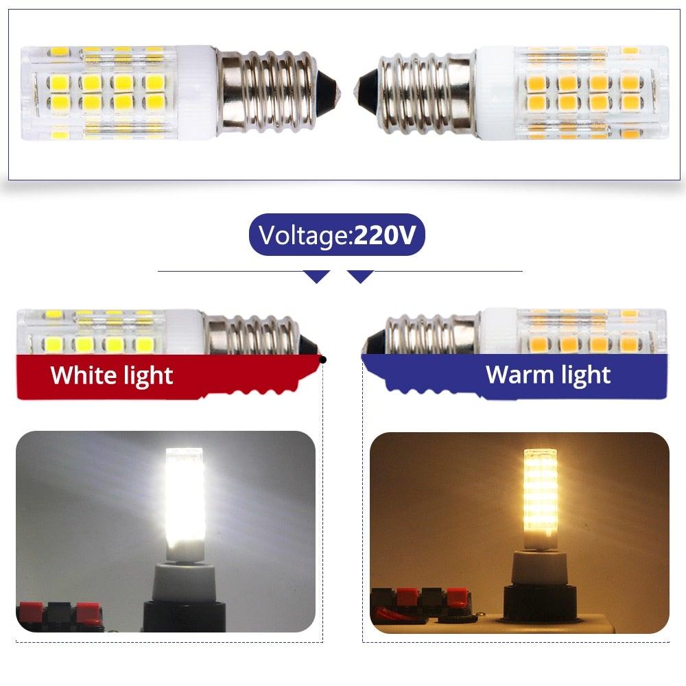 Ampoule LED G9 G4 E14 5W AC220V Lampe LED Maïs SMD 2835 51LEDs Blanc / Blanc chaud Remplace lampe halogène 1PCS Ampoule Dimmable 4W, 40 Watt Équivalent Halogène T4 G9, 2700K Blanc chaud doux, 120V Sans scintillement, Éclairage de lustre
