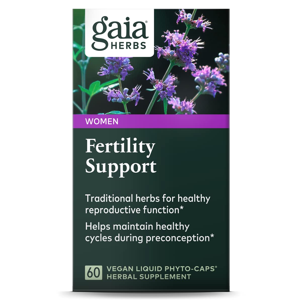Gaia Fertility Support 60 Vcaps Vitex Reproductive Formula