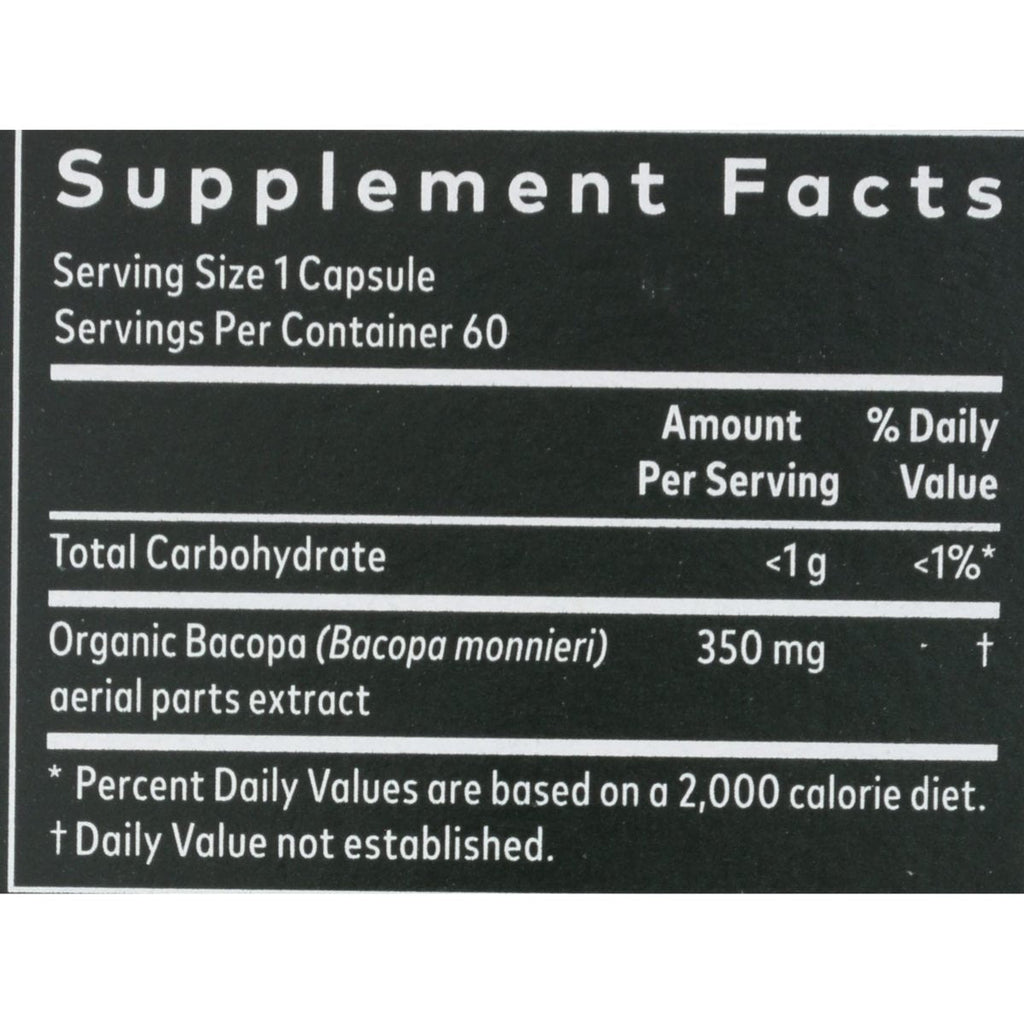 Gaia Herbs Bacopa - Complément Herbal pour le Soutien Cérébral et Cognitif - Fabriqué à partir de Bacopa (Bacopa Monnieri) pour Aider à Soutenir un Esprit Florissant - 60 Phyto-Capsules Liquides Vegan (Jusqu'à 60 Jours d'Approvisionnement)