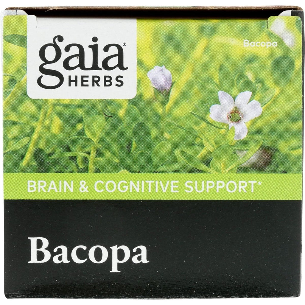 Gaia Herbs Bacopa - Complément Herbal pour le Soutien Cérébral et Cognitif - Fabriqué à partir de Bacopa (Bacopa Monnieri) pour Aider à Soutenir un Esprit Florissant - 60 Phyto-Capsules Liquides Vegan (Jusqu'à 60 Jours d'Approvisionnement)