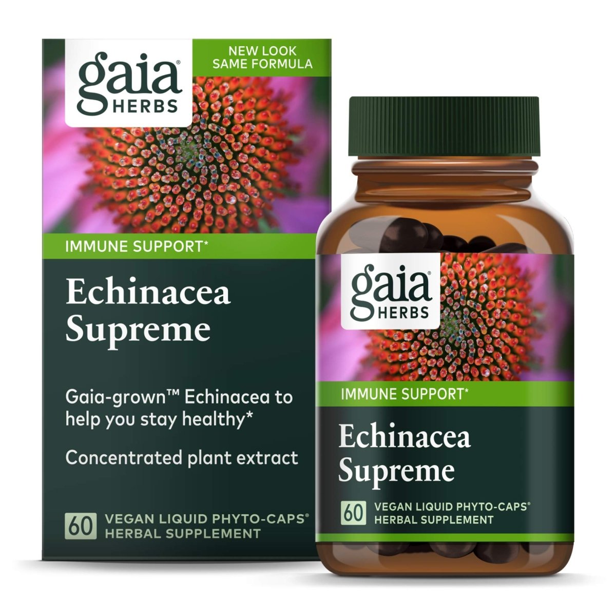 Gaia Herbs Échinacée Suprême 60 gélules végétales