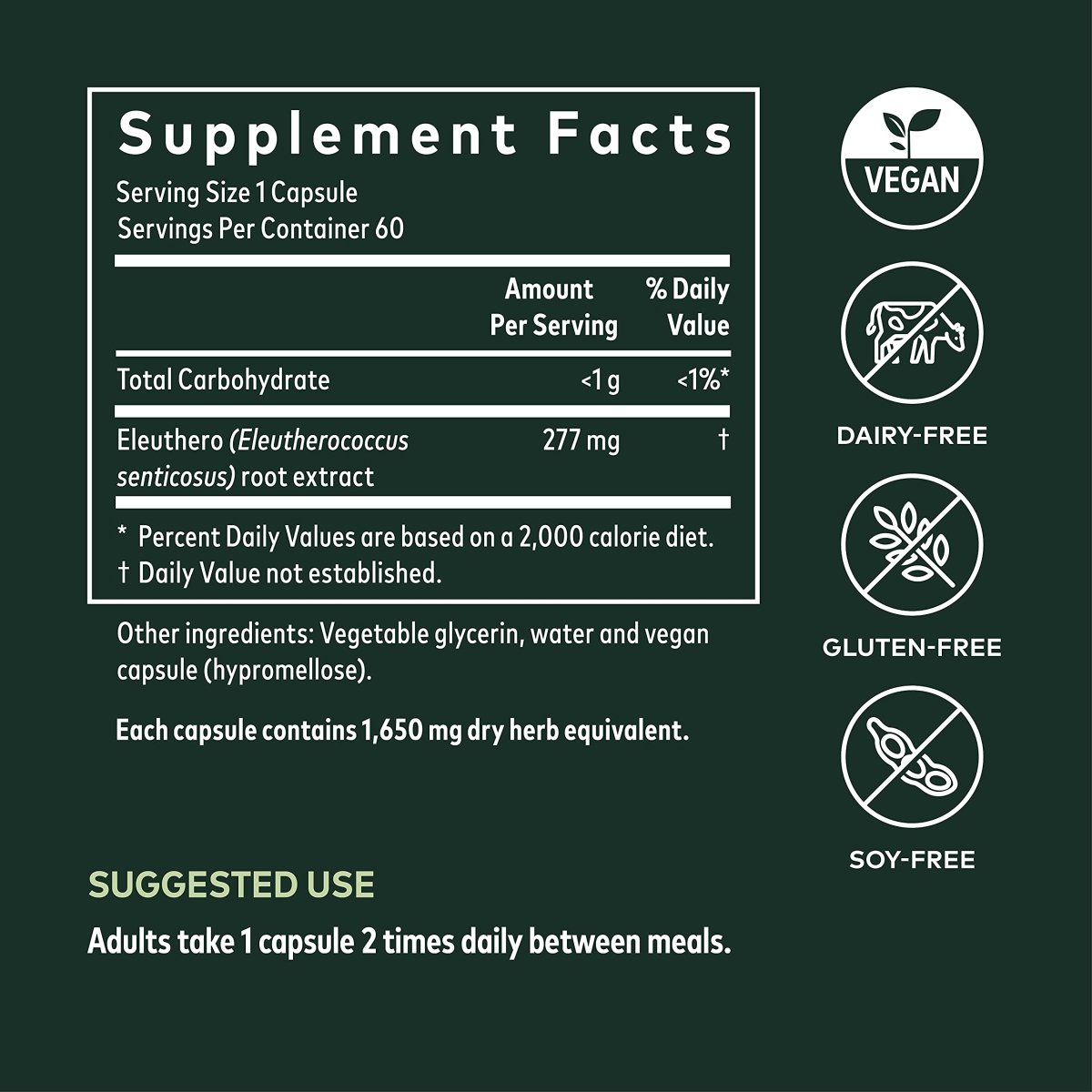 Gaia Herbs Racine d'éleuthéro - Soutien énergétique, d'endurance et d'endurance mentale - Supplément à base de plantes adaptogènes de racine d'éleuthéro (ginseng sibérien) - 60 Phyto-Capsules liquides végétaliennes (approvisionnement de 30 jours)