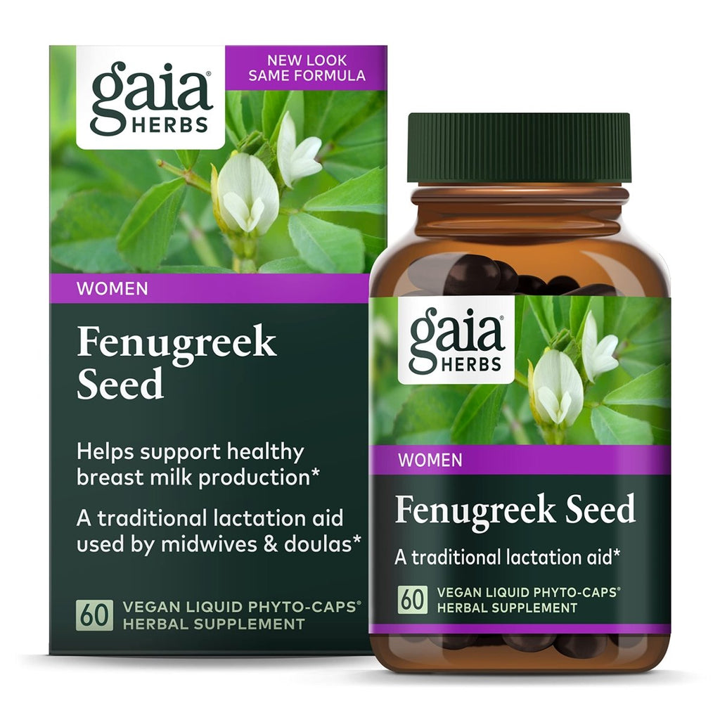 Gaia Herbs Graines de Fenugrec - Fabriqué avec des graines de fenugrec biologiques - 60 Phyto-Gélules liquides végétaliennes (Jusqu'à 15 jours d'approvisionnement)